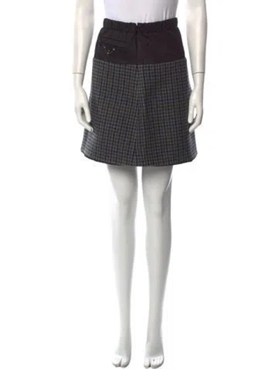 Pre-owned Prada 2021 Mini Skirt In Gray