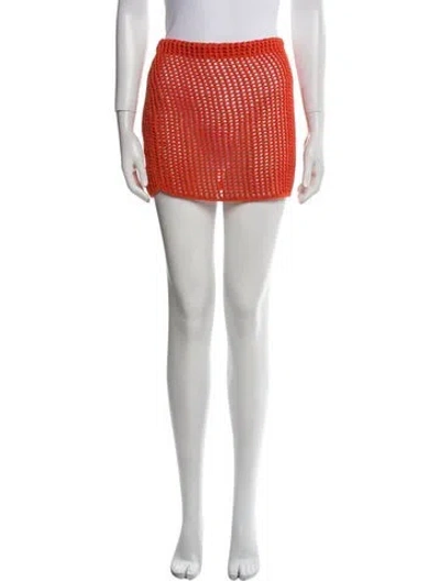 Pre-owned Prada 2021 Mini Skirt In Orange