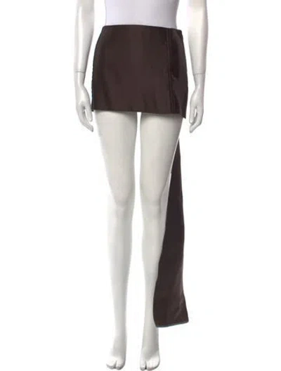 Pre-owned Prada 2021 Mini Skirt W/ Tags In Brown