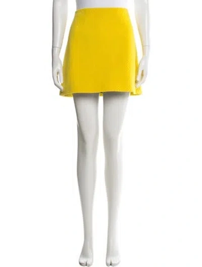 Pre-owned Prada 2021 Mini Skirt In Yellow