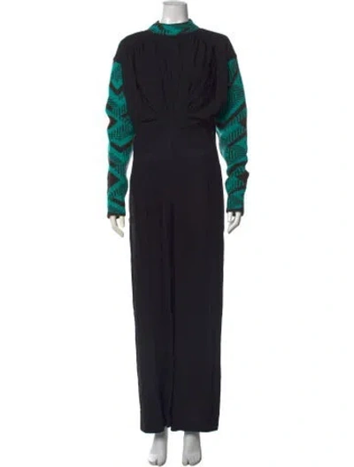 Pre-owned Prada 2021 Mock Neck Jumpsuit In Black
