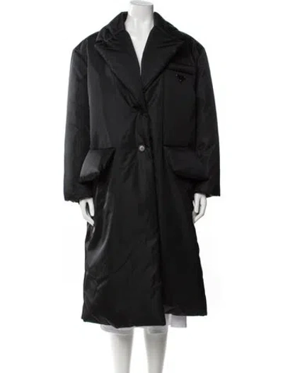 Pre-owned Prada 2021 Nylon Coat In Black