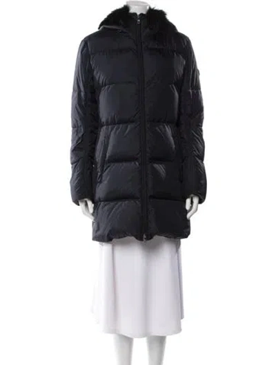 Pre-owned Prada 2021 Nylon Down Coat In Blue