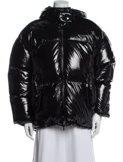 Pre-owned Prada 2021 Nylon Down Jacket In Black