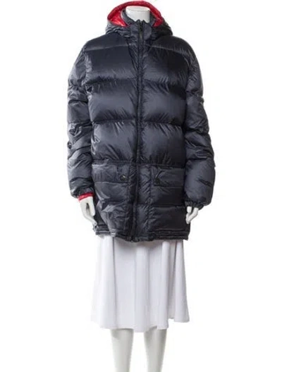 Pre-owned Prada 2021 Nylon Puffer Coat W/ Tags In Blue