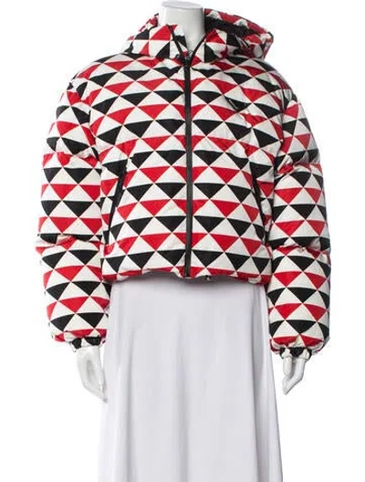 Pre-owned Prada 2021 'on Ice' Down Coat W/ Tags In Red