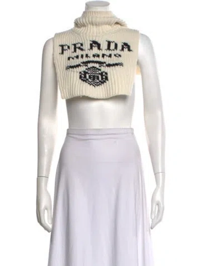 Pre-owned Prada 2021 'on Ice' Sweater Vest W/ Tags In Neutrals