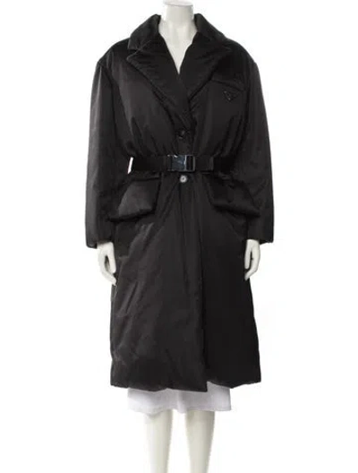 Pre-owned Prada 2021 Re-nylon Down Coat In Black