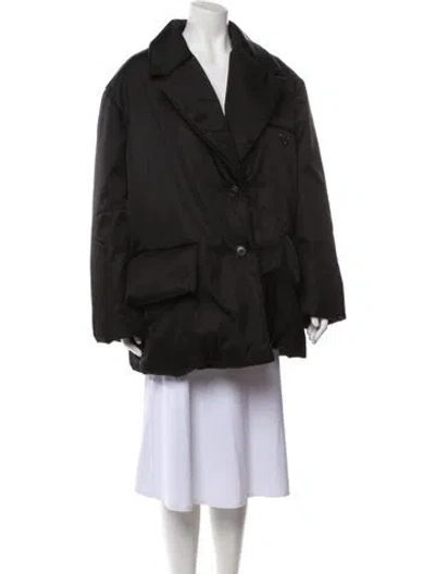 Pre-owned Prada 2021 Re-nylon Down Jacket In Black