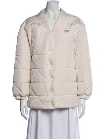 Pre-owned Prada 2021 Re-nylon Jacket In Neutral