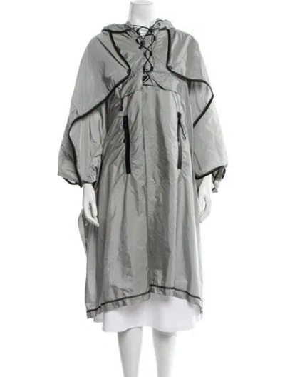 Pre-owned Prada 2021 Re-nylon Poncho W/ Tags In Grey