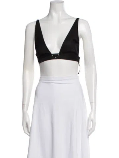 Pre-owned Prada 2021 Re-nylon Sports Bra W/ Tags In Black