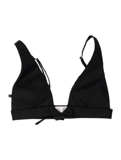 Pre-owned Prada 2021 Re-nylon Top In Black