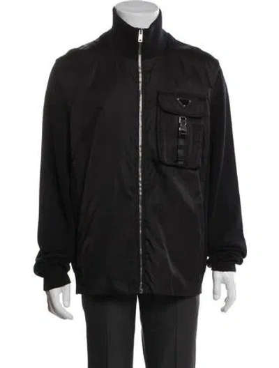 Pre-owned Prada 2021 Re-nylon Utility Jacket In Black