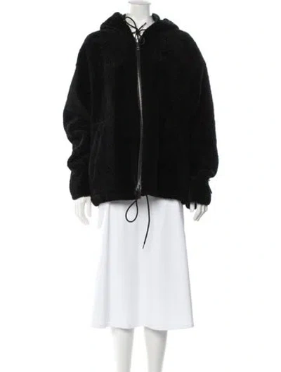 Pre-owned Prada 2021 Reversible Fur Jacket In Black