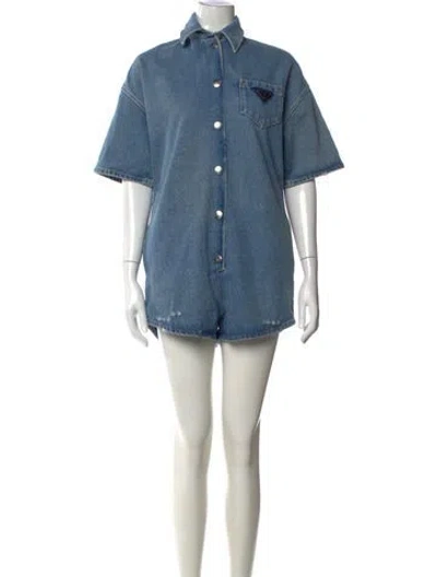 Pre-owned Prada 2021 Romper In Blue