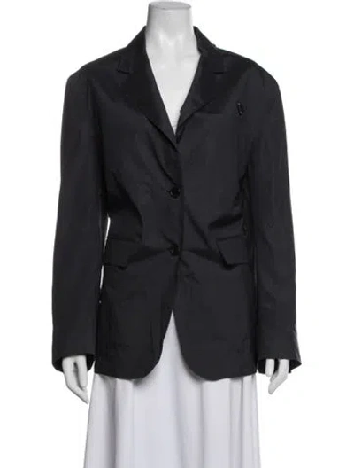 Pre-owned Prada 2021 Silk Blazer In Blue