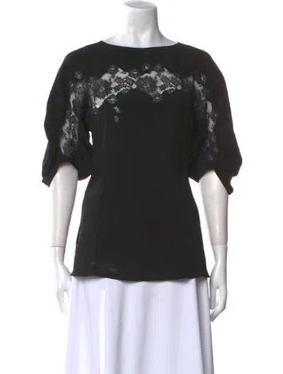 Pre-owned Prada 2021 Silk Blouse In Black