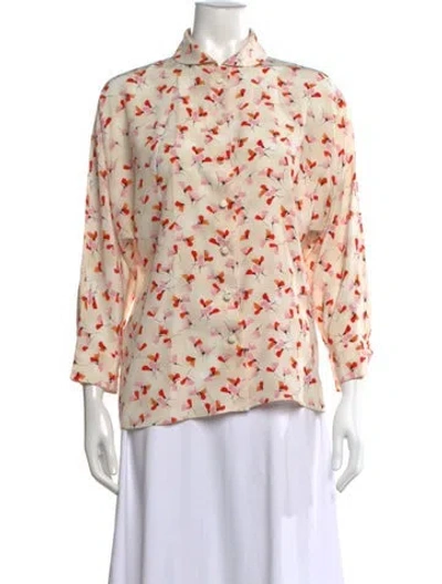 Pre-owned Prada 2021 Silk Blouse In Neutral