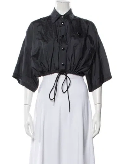 Pre-owned Prada 2021 Silk Jacket In White
