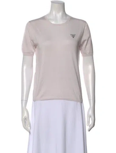 Pre-owned Prada 2021 Silk T-shirt In Neutral