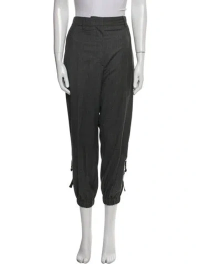 Pre-owned Prada 2021 Skinny Leg Pants In Gray
