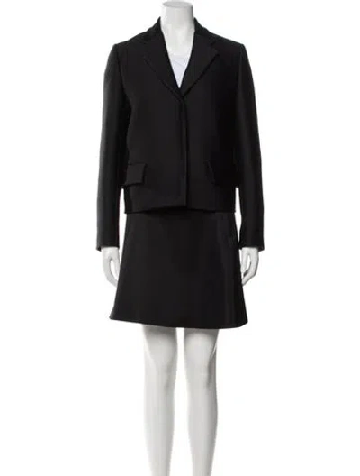 Pre-owned Prada 2021 Skirt Suit In Black