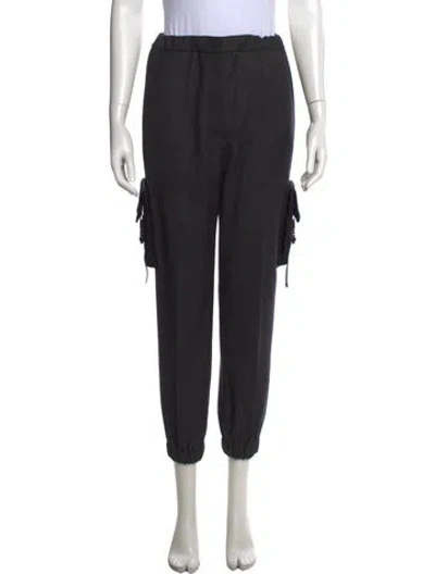 Pre-owned Prada 2021 Straight Leg Pants In Gray