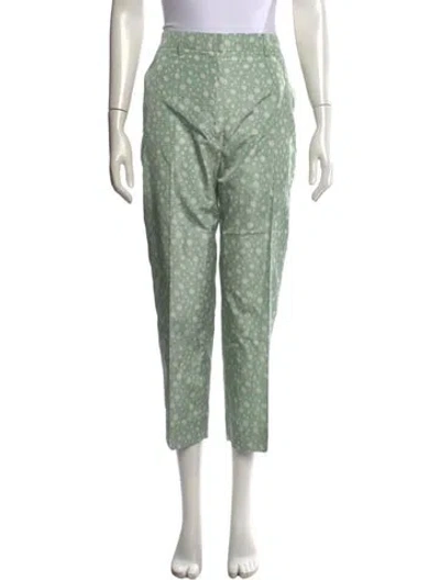 Pre-owned Prada 2021 Straight Leg Pants In Green