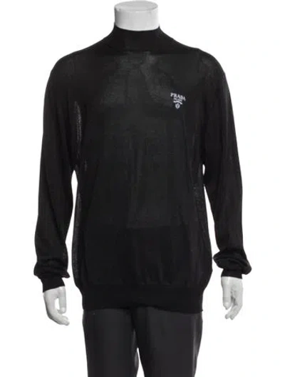 Pre-owned Prada 2021 Turtleneck Pullover In Black