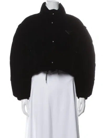 Pre-owned Prada 2021 Velvet Jacket In Black