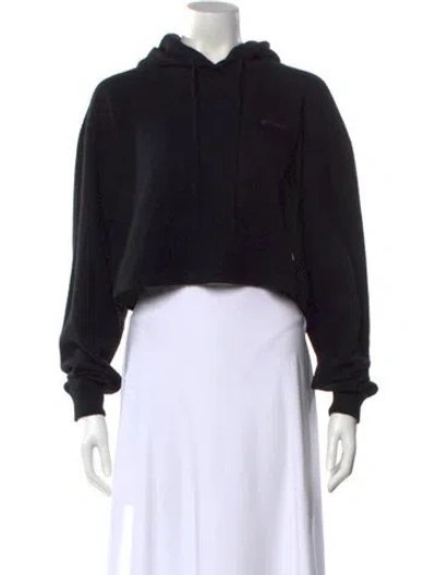 Pre-owned Prada 2021 Virgin Wool Hoodie In Black