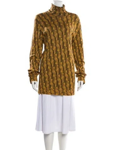 Pre-owned Prada 2021 Virgin Wool Pullover W/ Tags In Yellow