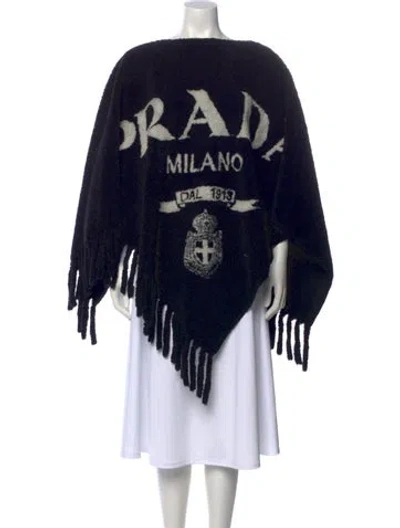 Pre-owned Prada 2021 Virgin Wool Sweater In Black