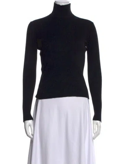 Pre-owned Prada 2021 Virgin Wool Sweater In Black