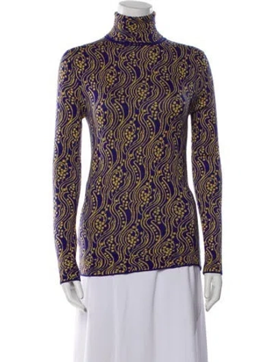 Pre-owned Prada 2021 Virgin Wool Sweater In Blue