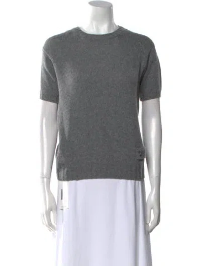 Pre-owned Prada 2021 Virgin Wool Sweater In Gray