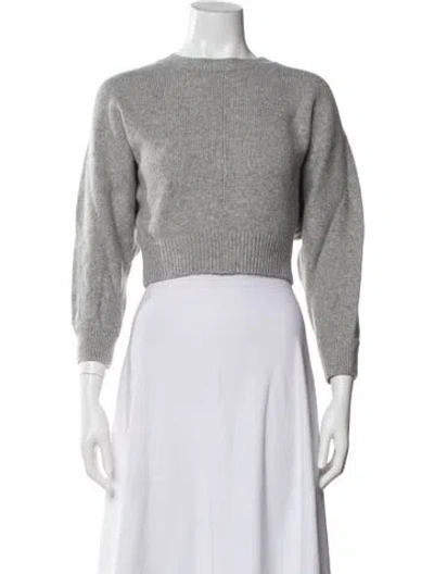 Pre-owned Prada 2021 Virgin Wool Sweater In Gray