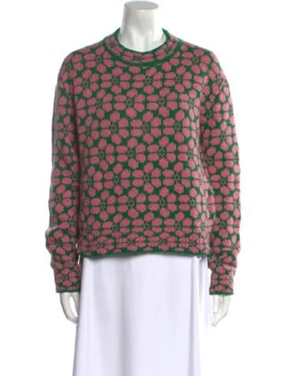 Pre-owned Prada 2021 Virgin Wool Sweater In Pink