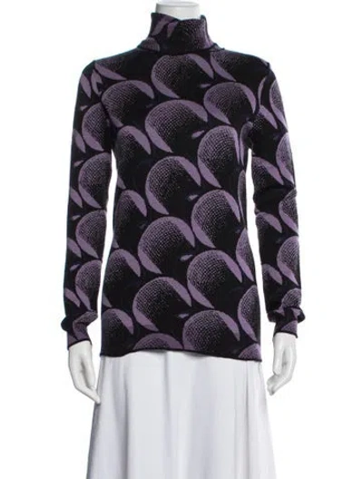 Pre-owned Prada 2021 Virgin Wool Sweater In Purple