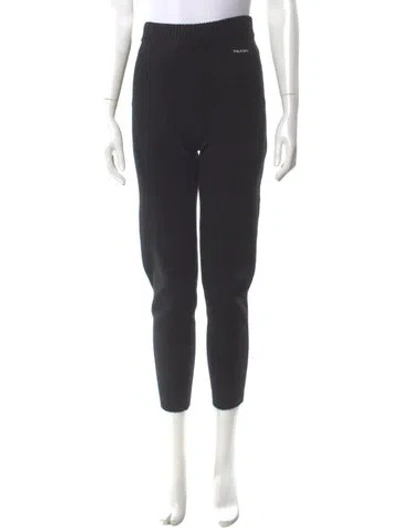 Pre-owned Prada 2021 Virgin Wool Sweatpants In Black