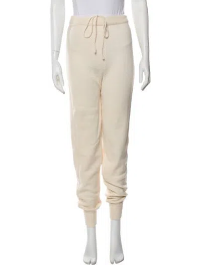 Pre-owned Prada 2021 Virgin Wool Sweatpants In Neutrals