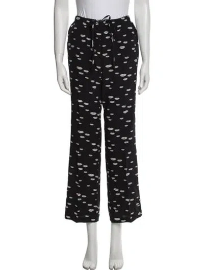 Pre-owned Prada 2021 Wide Leg Pants In Black