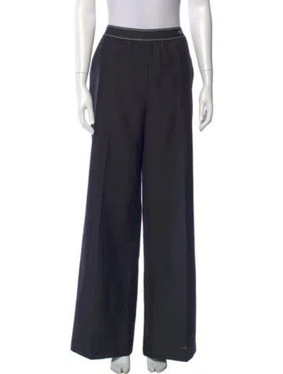 Pre-owned Prada 2021 Wide Leg Pants In Black