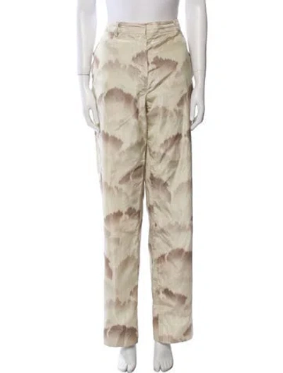 Pre-owned Prada 2021 Wide Leg Pants In Neutral