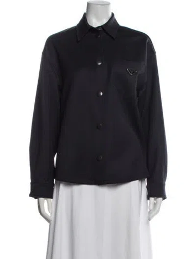 Pre-owned Prada 2021 Wool Jacket In Blue