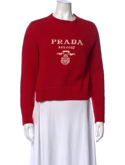 Pre-owned Prada 2021 Wool Sweater In Red