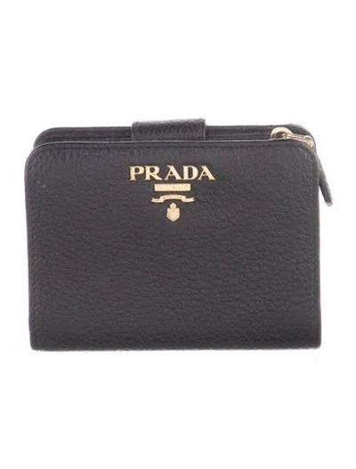 Pre-owned Prada 2022 Bifold Wallet In Black