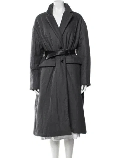 Pre-owned Prada 2022 Cashmere Coat In Gray