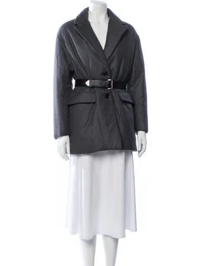 Pre-owned Prada 2022 Cashmere Jacket W/ Tags In Gray